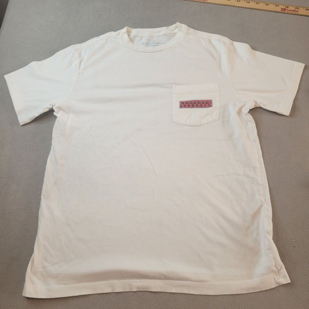 Men’s Vineyard Vines Pocket T-Shirt XS White